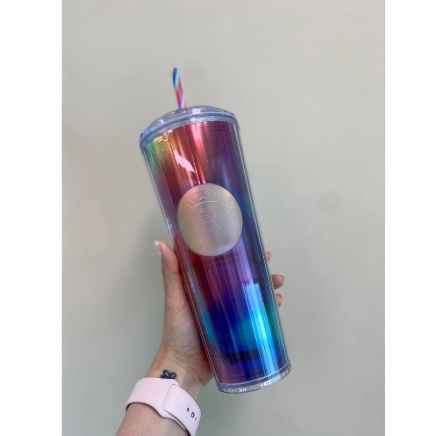 Starbucks Korea Limited * Rainbow Kaleidoscope Cold Cup 710ml 2022 Summer 24oz