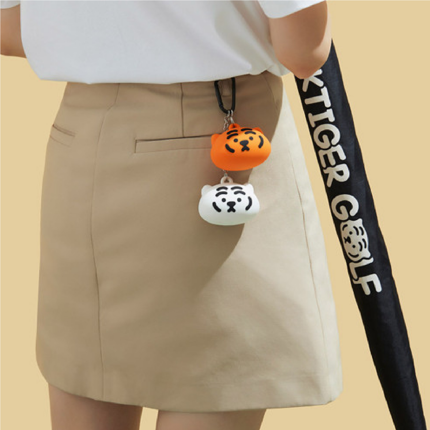 Mujik Tiger Golf Supplies Silicone Golf Ball Pouch