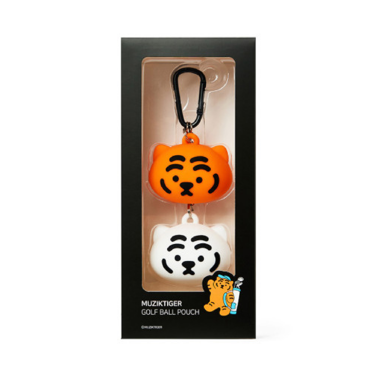 Mujik Tiger Golf Supplies Silicone Golf Ball Pouch