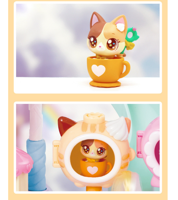 WishCat Figure LATTEMEOW Korean Animation Wish Cat Toy 2024 New