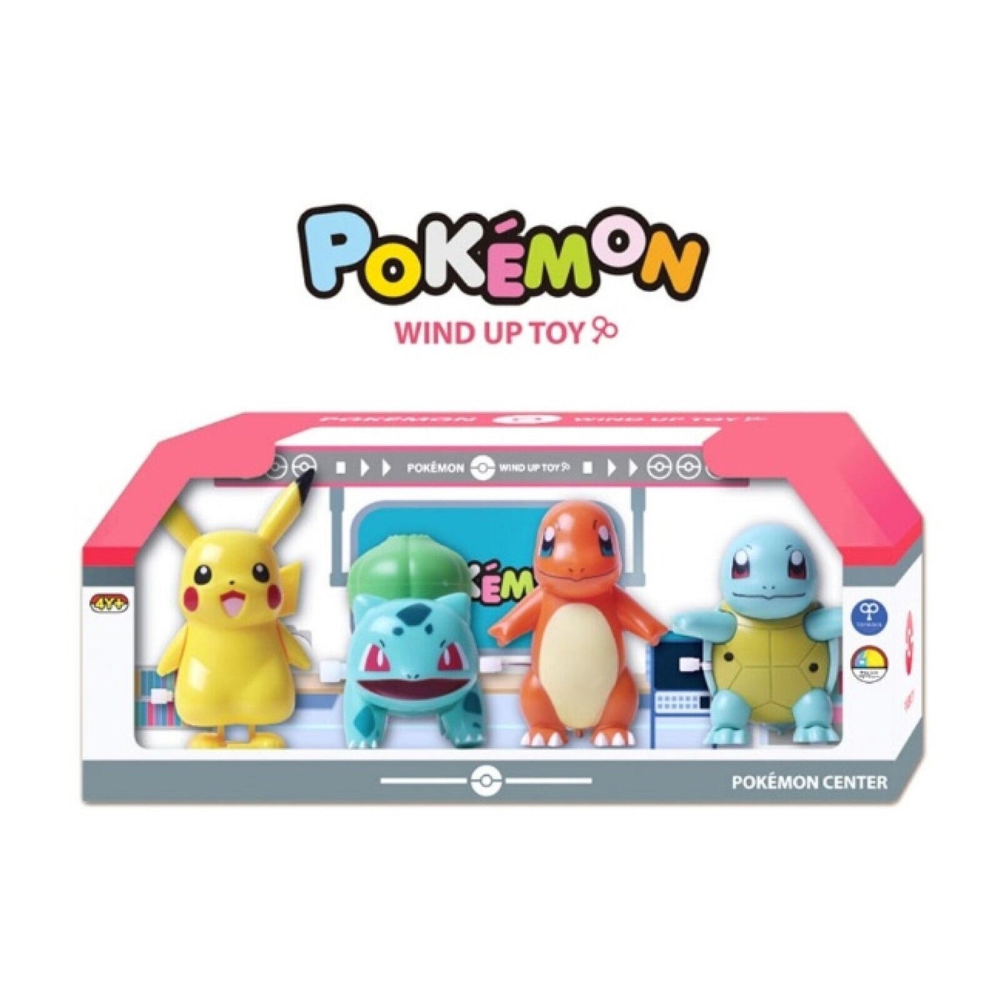 Pokemon Wind Up Toy 4pcs Set Pocket monster Walking Figure