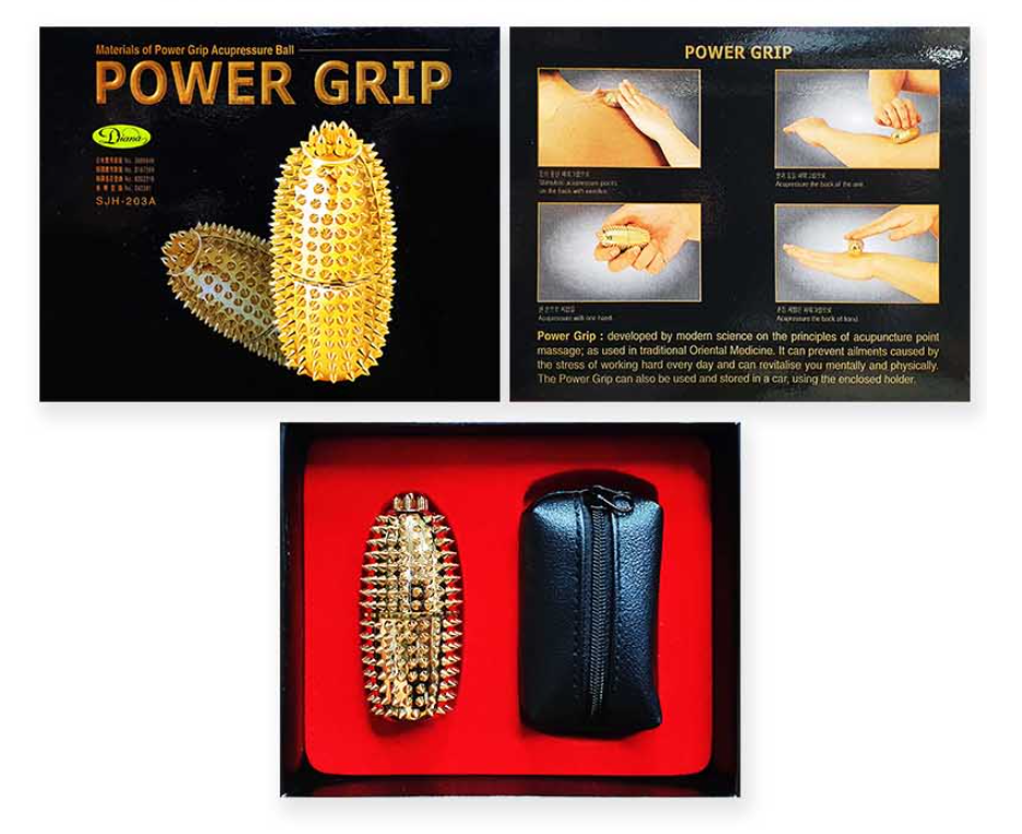 Magic Power Grip ACUPUSH ACUPRESSURE Hand Massager Magnetic Therapy Hand NIB