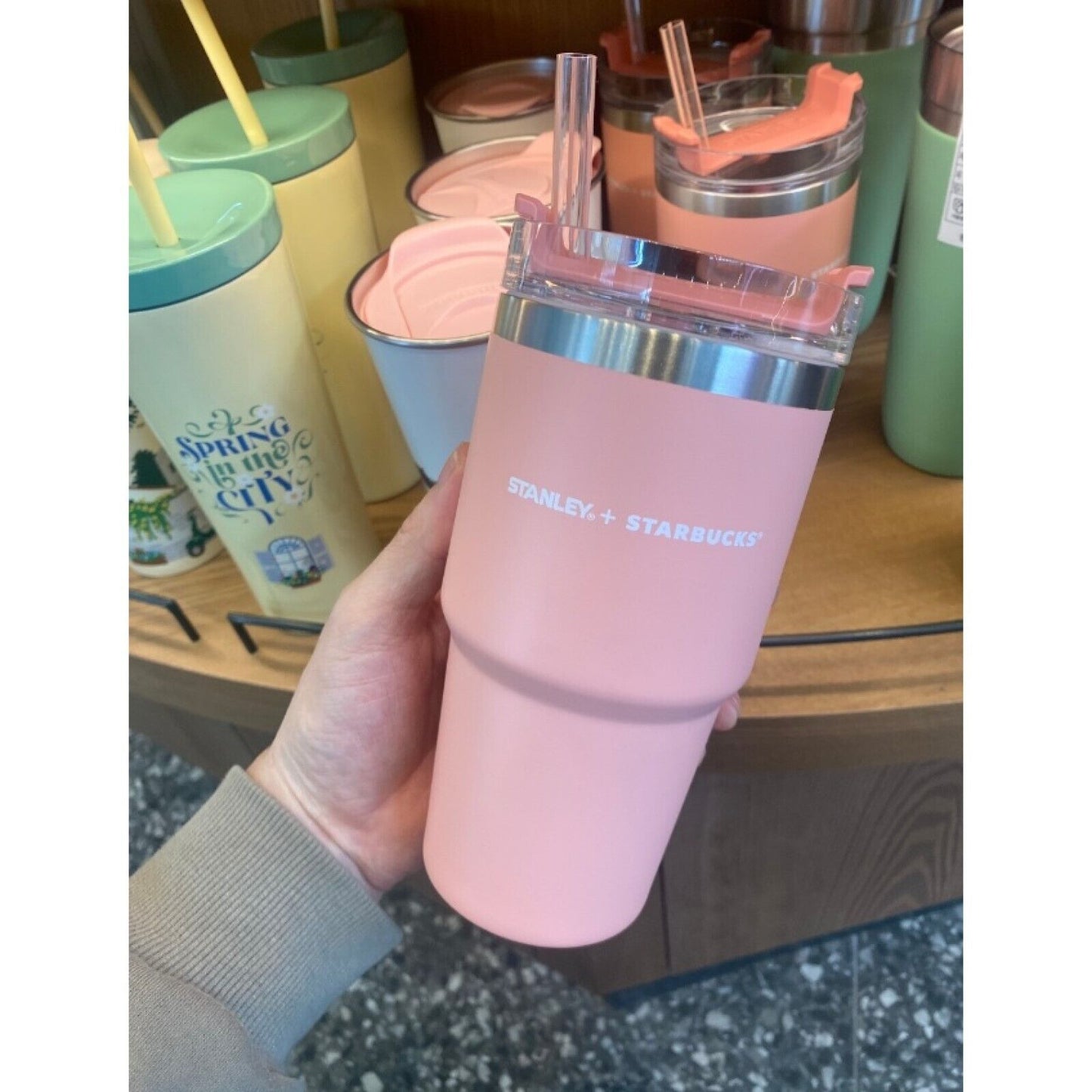 Starbucks 2023 Korea Limited* 23 SS Spring Stanley Quencher Tumbler 591ml