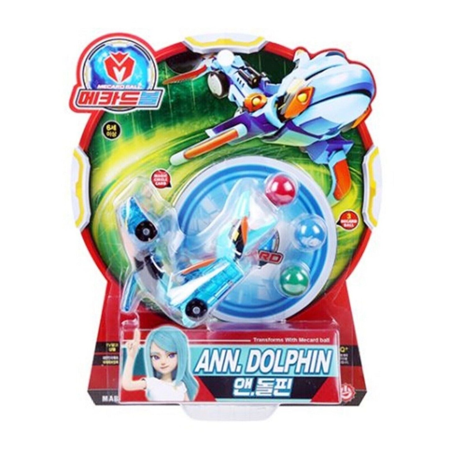 Mecard Ball 24 Types Turning Car Mecanimal Transformer Robot Kids Toy Animation