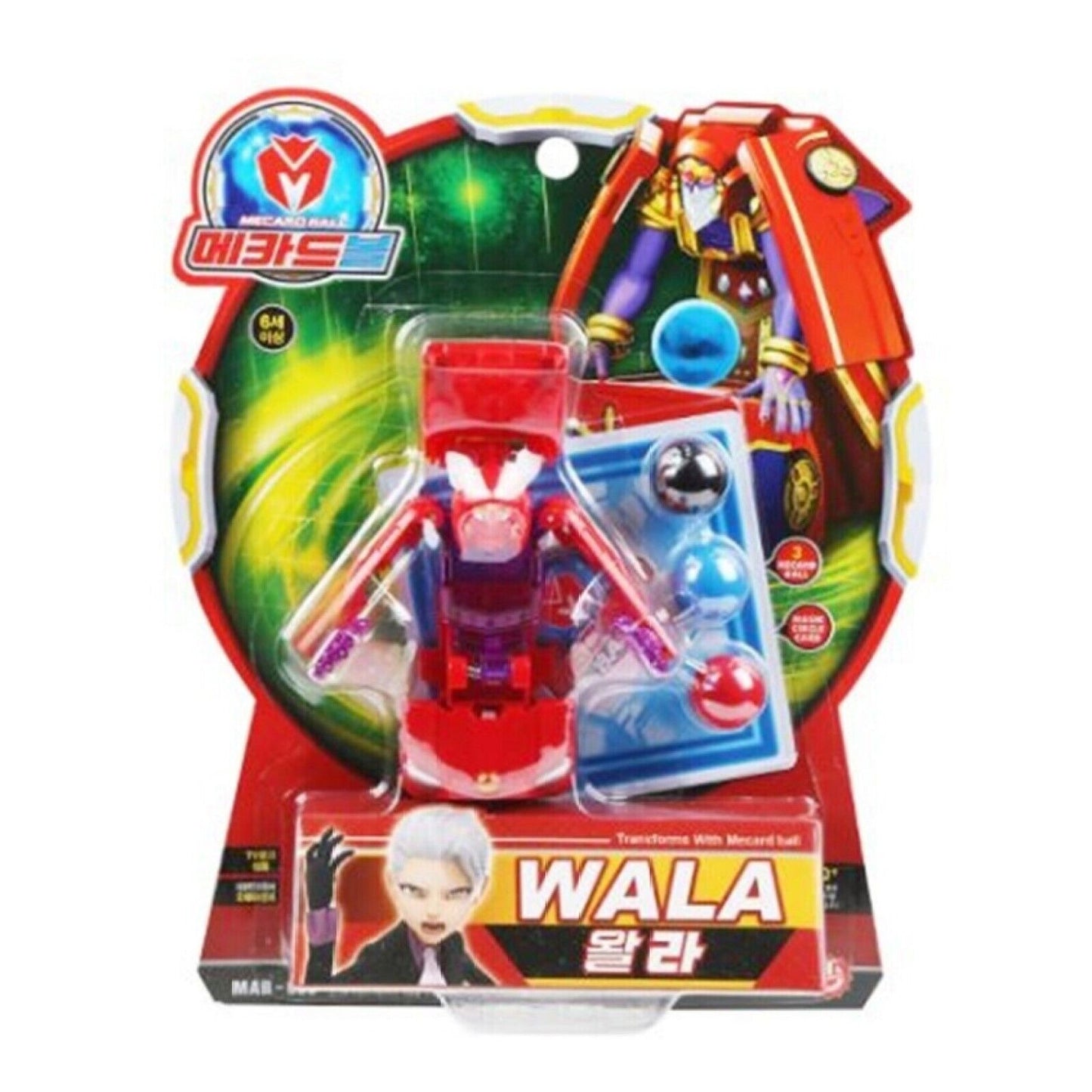 Mecard Ball 24 Types Turning Car Mecanimal Transformer Robot Kids Toy Animation