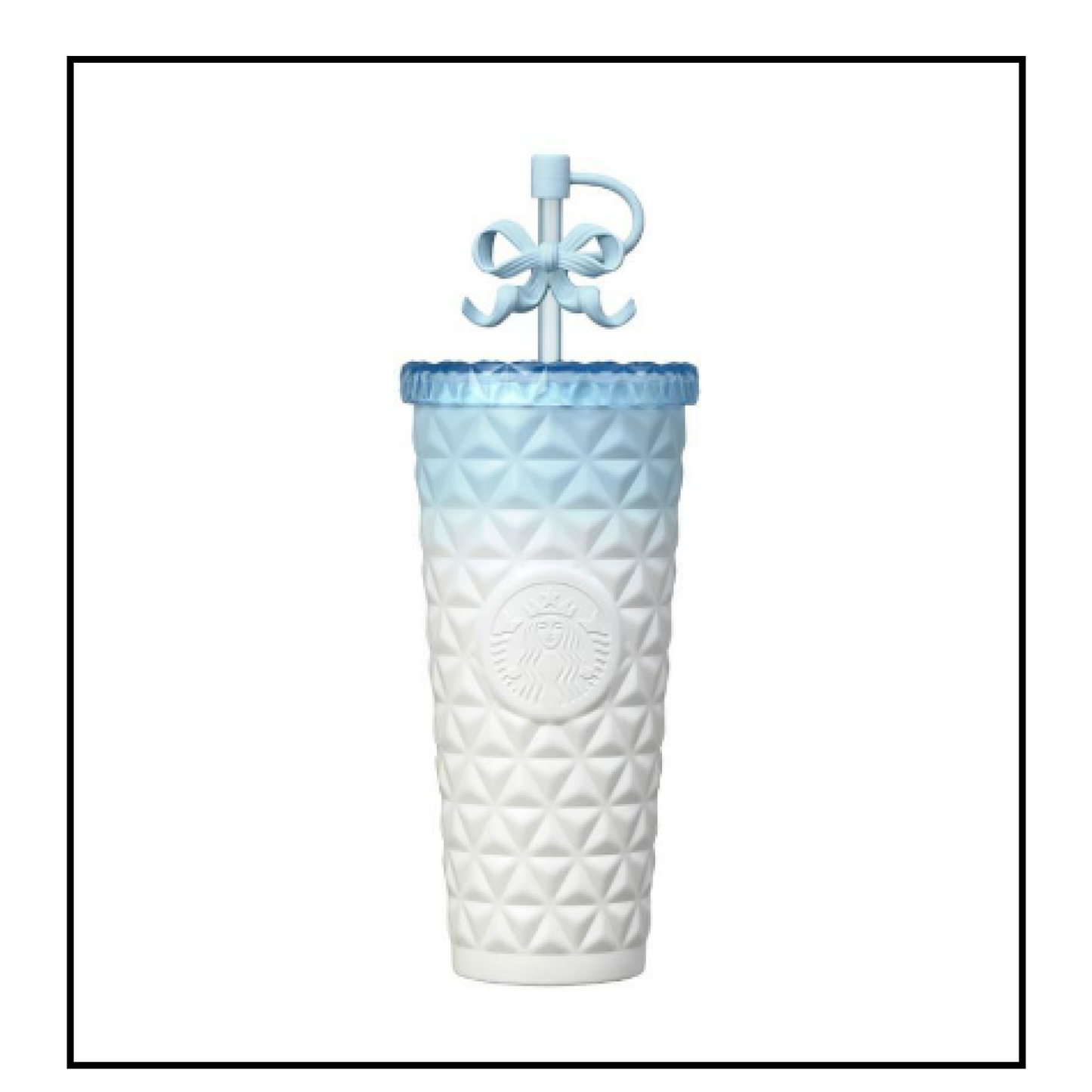 Starbucks Korea 2024 * SS classy ribbon dion coldcup 591ml