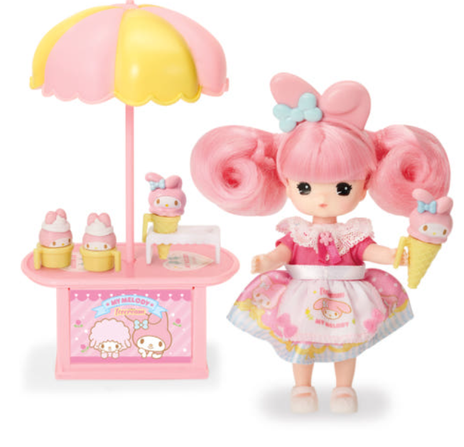 Sanrio Characters x Little Mimi MY MELODY ICE CREAM STORE Doll Figure Licensed