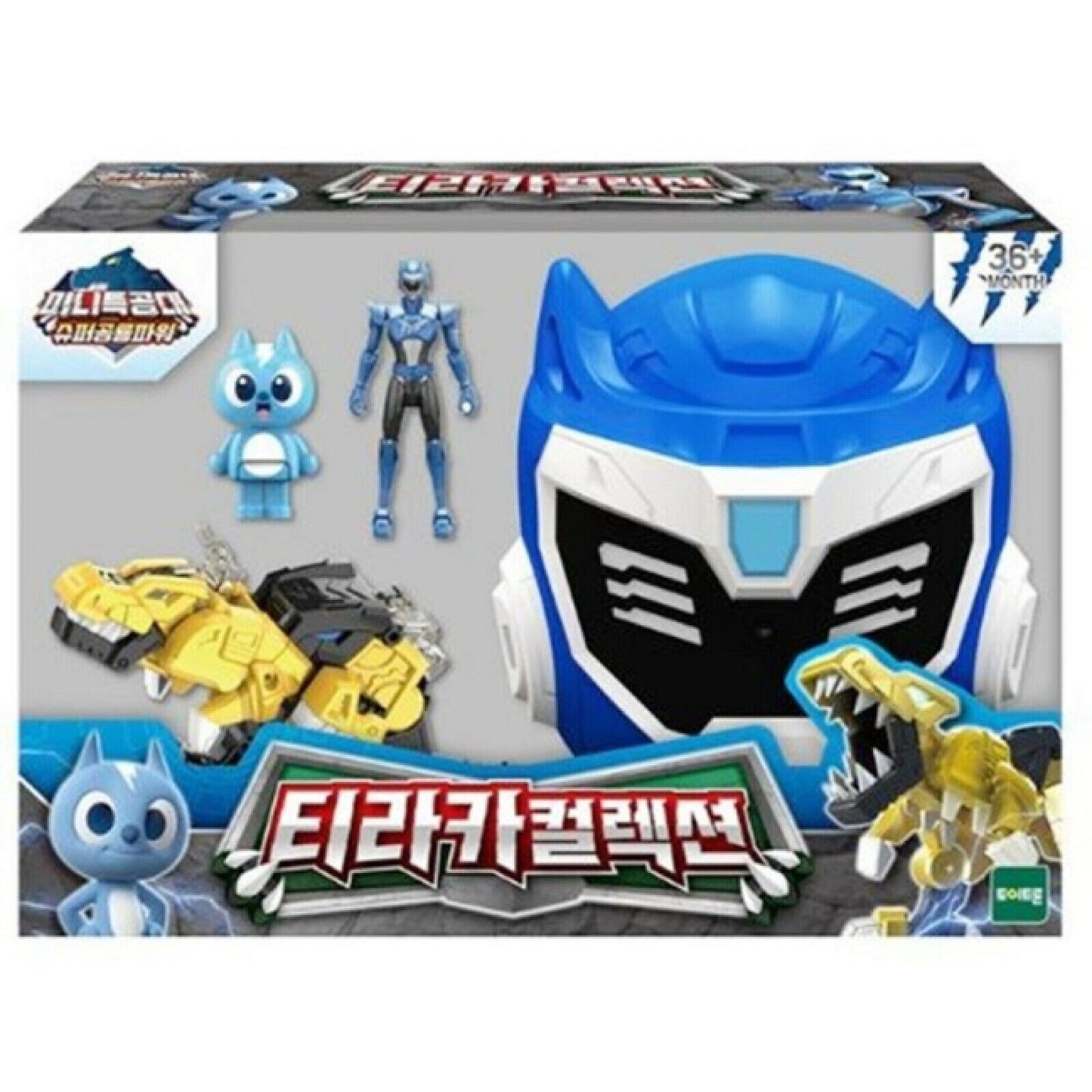 Miniforce Super Dino Power TYRAKA Collection Set -Mask, BOLT Figure, TYRAKA Head