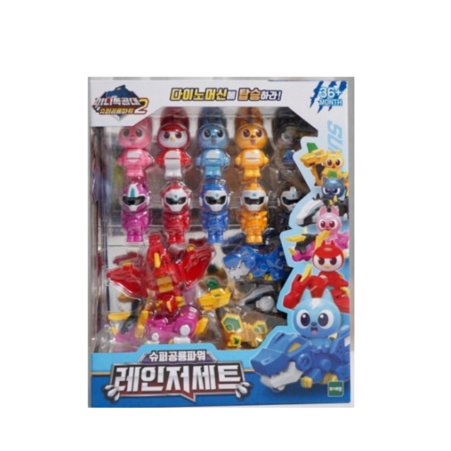 Miniforce Super Dino Power Ranger Set Mini Figure Bolt Max Semi Lucy Leo 미니특공대