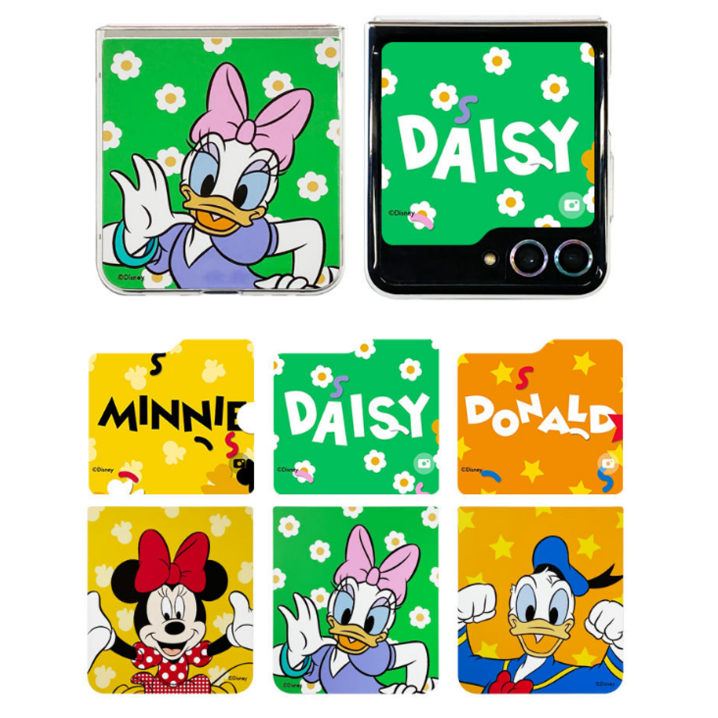Samsung Galaxy Z Flip5 Flip Suit CARD DISNEY 3PC SET Donald Minnie Daisy