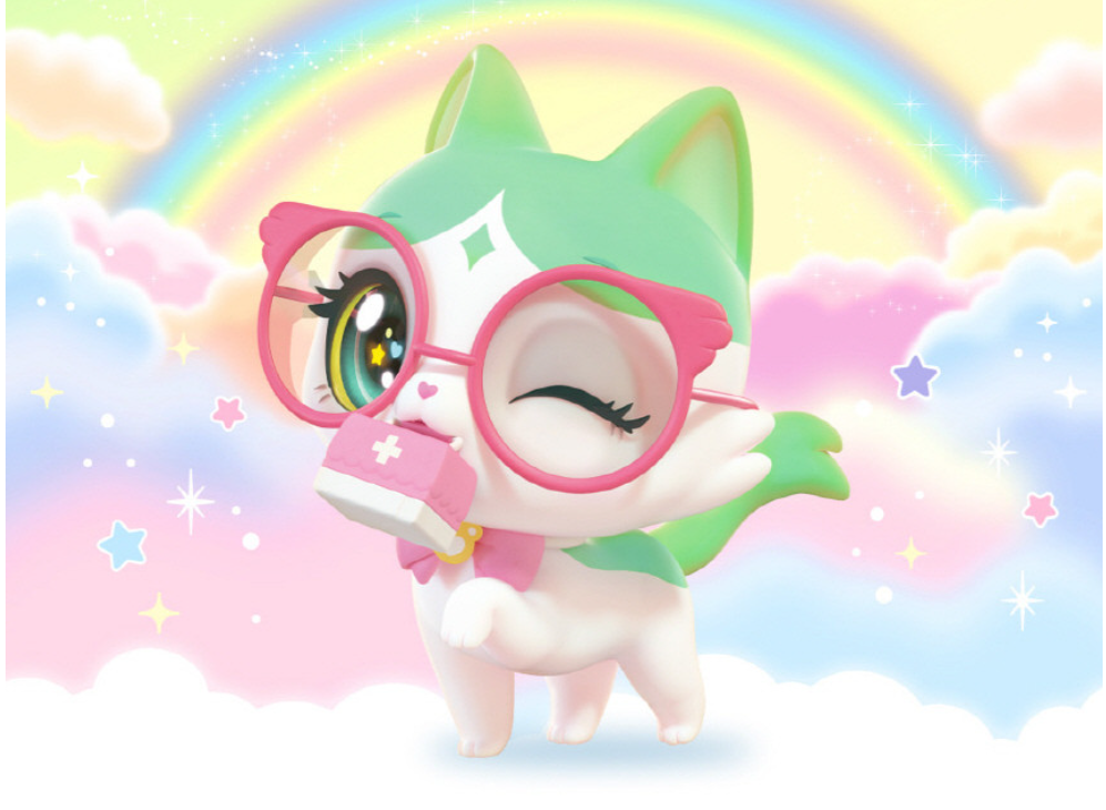 WishCat Figure DOCTORMEOW Korean Animation Wish Cat Toy 2024 New