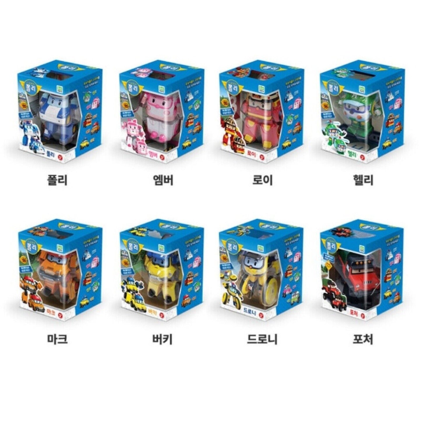 Robocar Poli Transformer Robot Action Figure 8 Types Car Toy