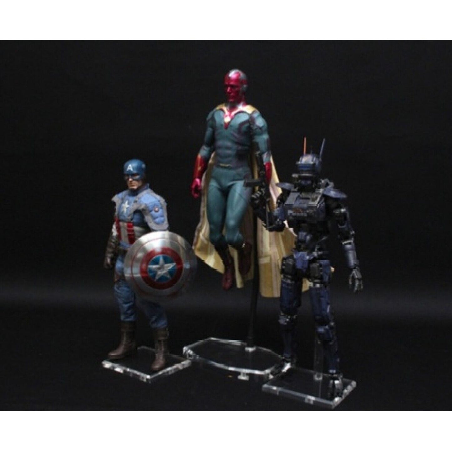 1/6 12" TOY BONO Action Figure Doll Clear Acrylic Display Stand Flexible Bar-AIR