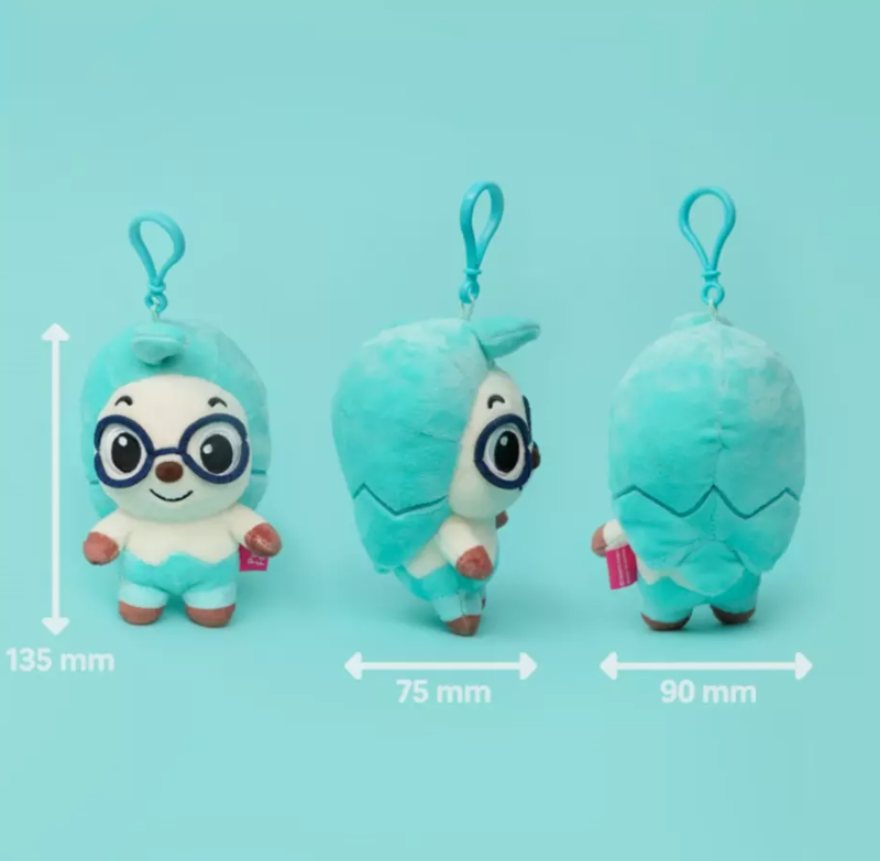 Pinkfong Hogi Plush Doll Keyring Key chain Bag Ring Kids Toy Korea Animation