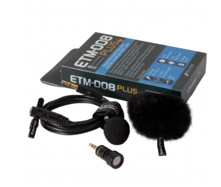 EDUTIGE Uni-Directional Microphone ETM-008 Plus + Furry Windscreen (EWS-004)