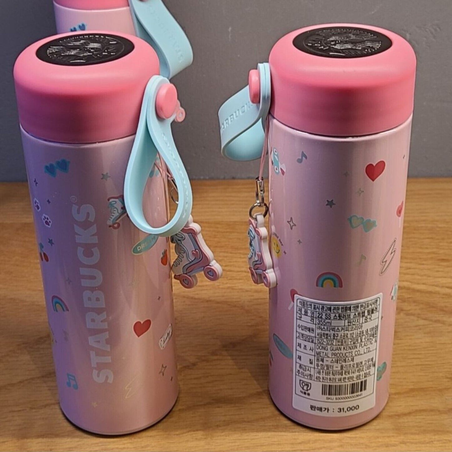 Starbucks Korea Tumbler Limited * 2022 SS Sweet Love Strap Tumbler 355ml