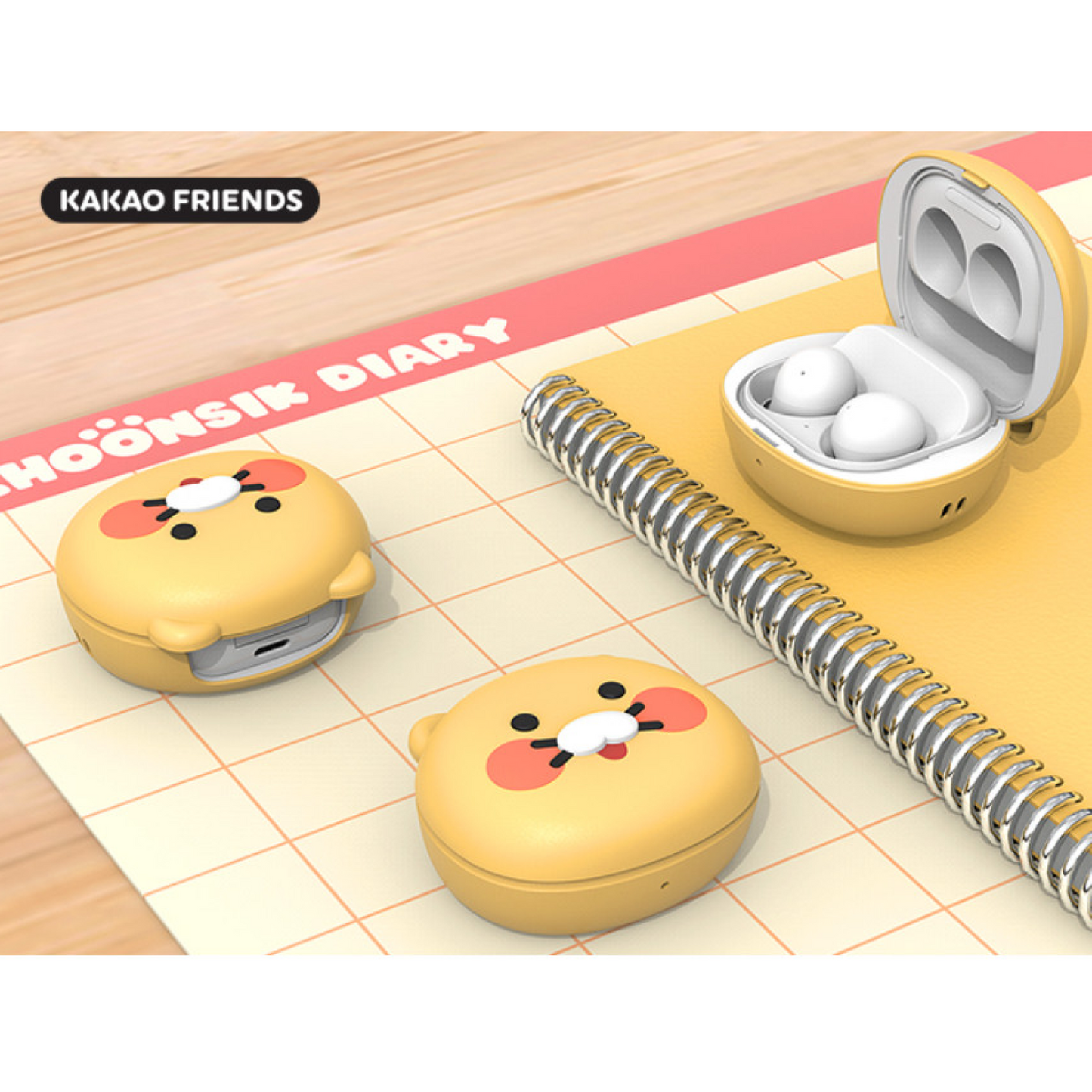 Samsung x KAKAO FRIENDS Galaxy Buds2 Pro/2/Live/Pro Case CHOONSIK Cute LED Hole