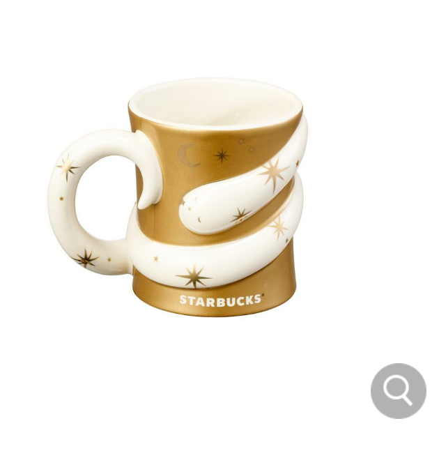 Starbucks korea 2025 New Year Dreaming Snake Gold Mug 355ml