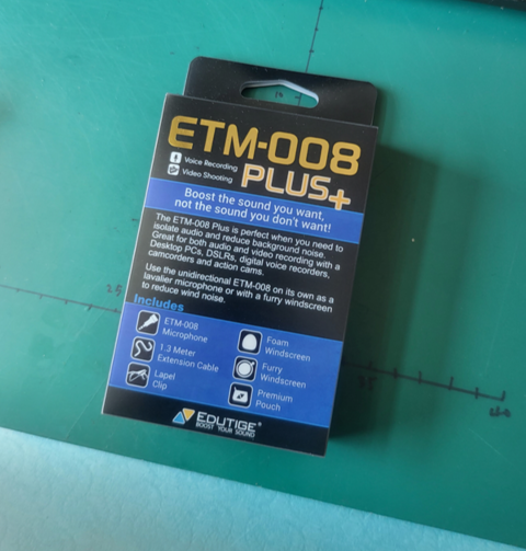 EDUTIGE Uni-Directional Microphone ETM-008 Plus + Furry Windscreen (EWS-004)
