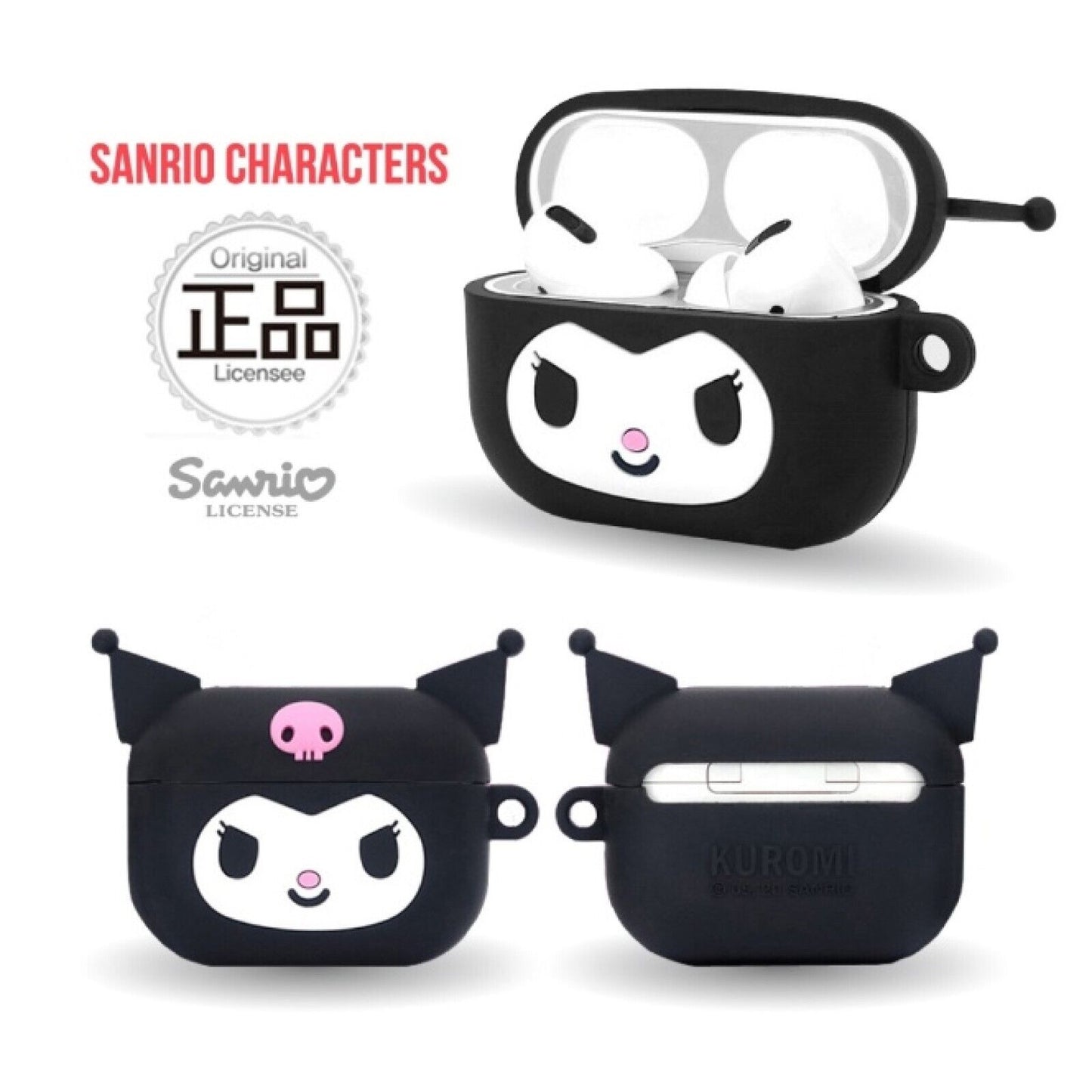 Sanrio Characters Airpods 3 & Pro Silicone Case Kitty Kuromi Pochacco My Melody