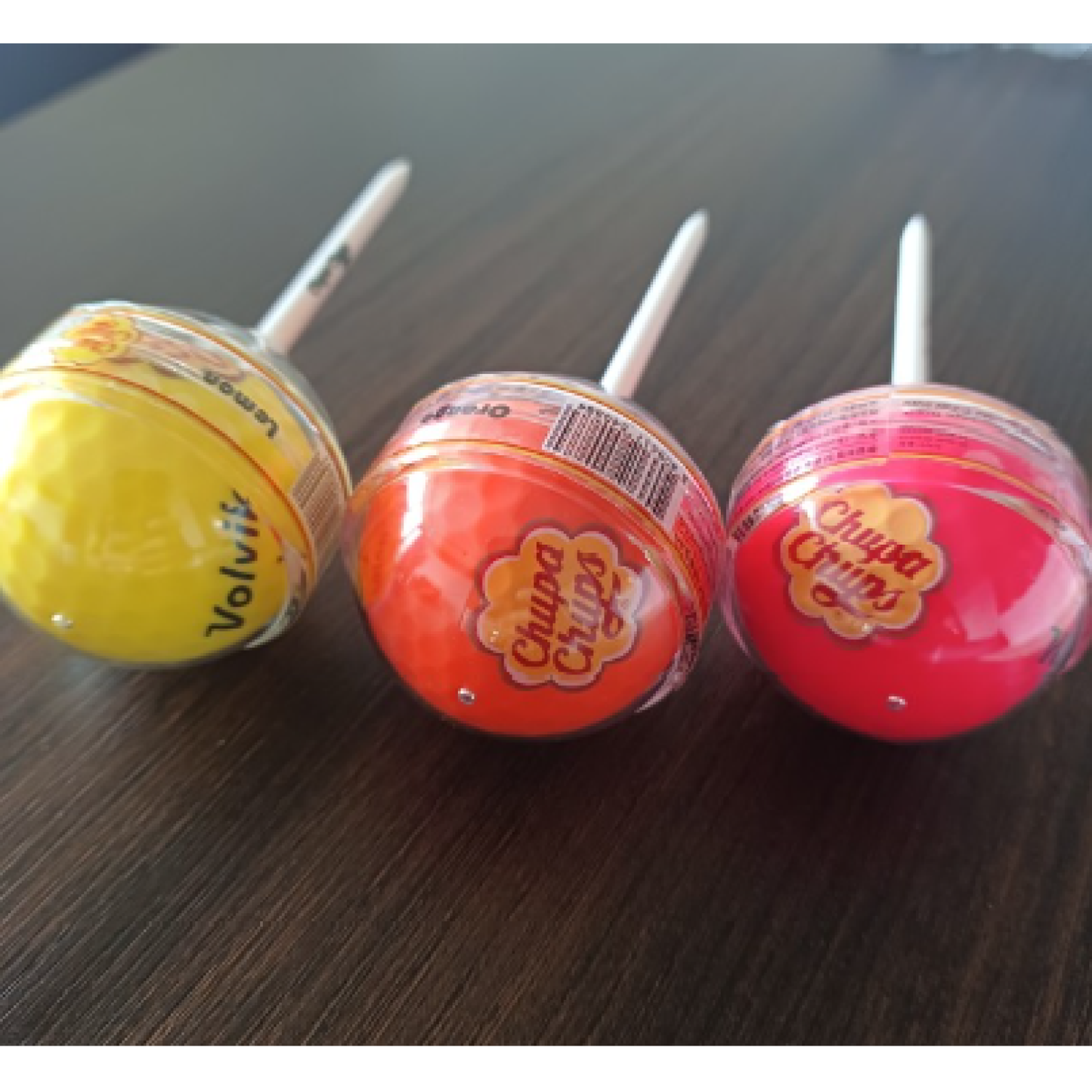 Volvik Premium Ball x Chupa Chups 5 Color Golf Ball Stick candy