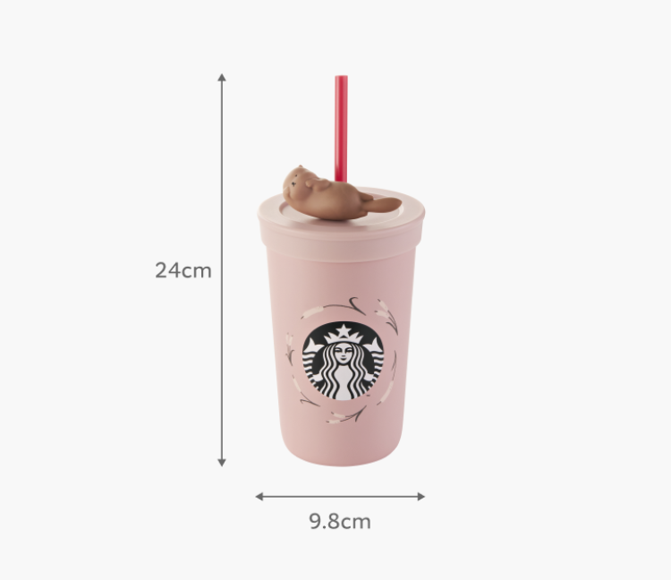 Starbucks Korea 2025 SS Lovely Otter Hobby coldcup 355ml Valentine's Day Harvey