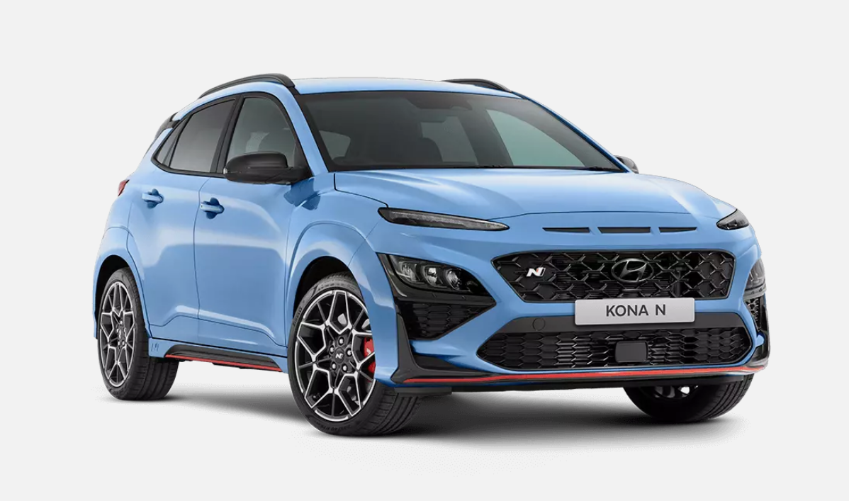 Front Grille Emblem H Logo for Hyundai Kona N 2022 2023 Matte Black Authentic