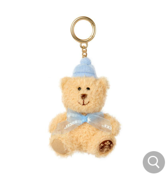 Starbucks Korea 2024 Holiday Delight Bearista Keychain set