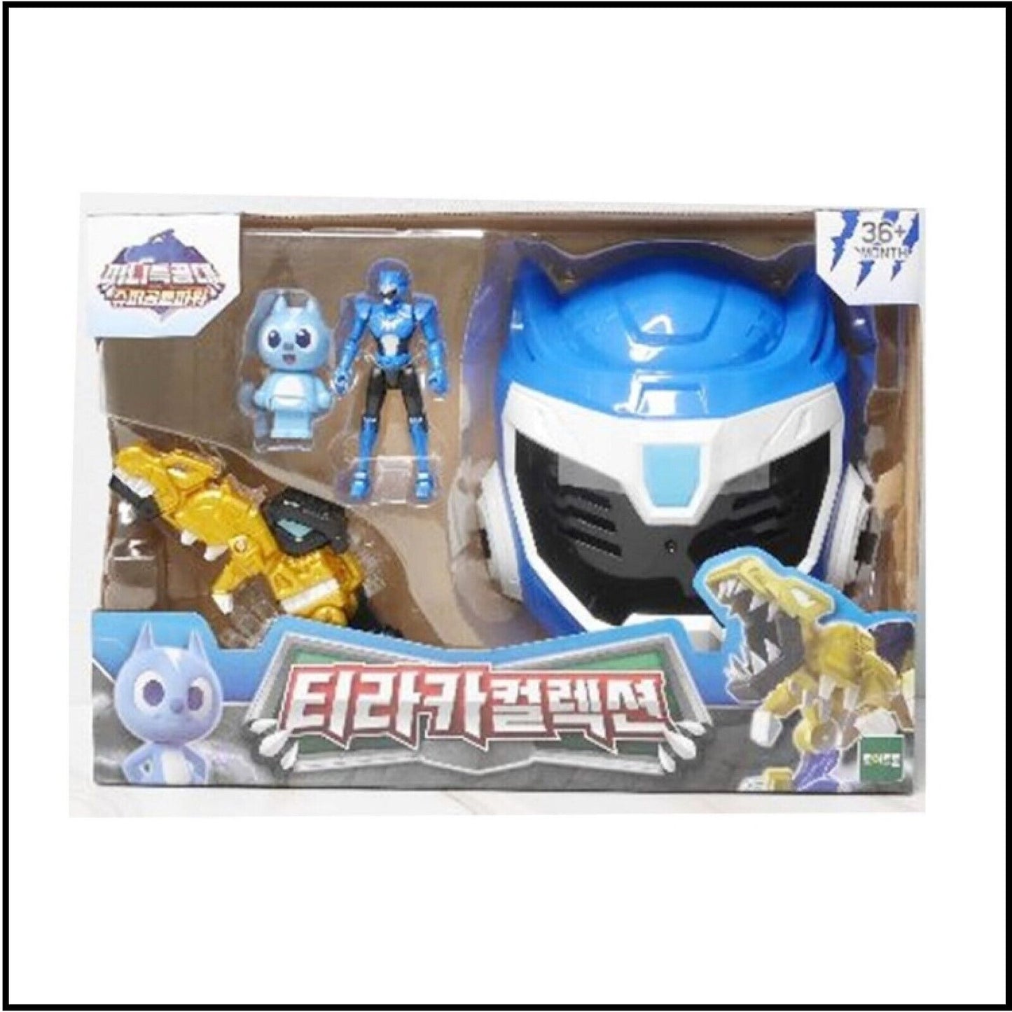 Miniforce Super Dino Power TYRAKA Collection Set -Mask, BOLT Figure, TYRAKA Head