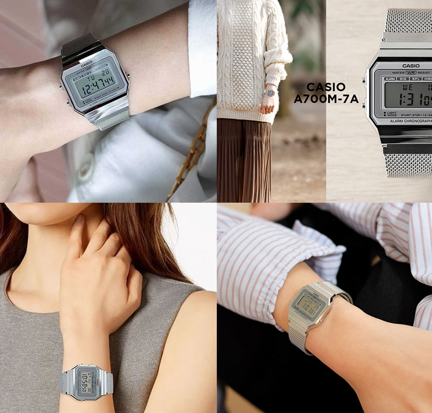 Casio Unisex Metal Wrist Watch A700WM-7A