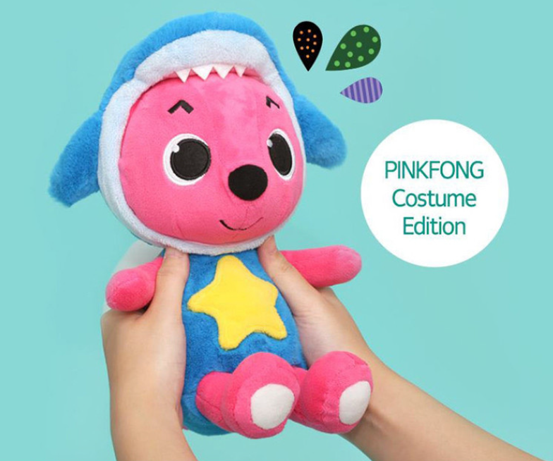 Pinkfong Wonder star Plush Doll Shark Pinkfong 30cm TV Character Korean Toy