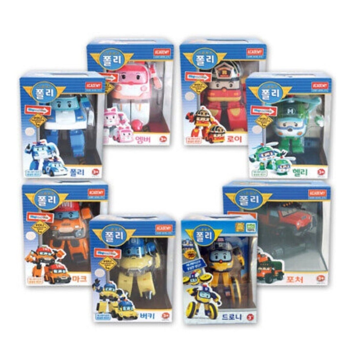 Robocar Poli Transformer Robot Action Figure 8 Types Car Toy