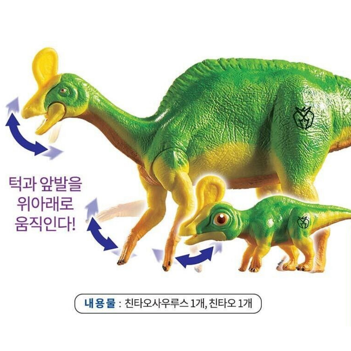 Dino Mecard Double Figure TSINTAOSAURUS TSINTAO Dinosaur Tinysaur Set Sonokong