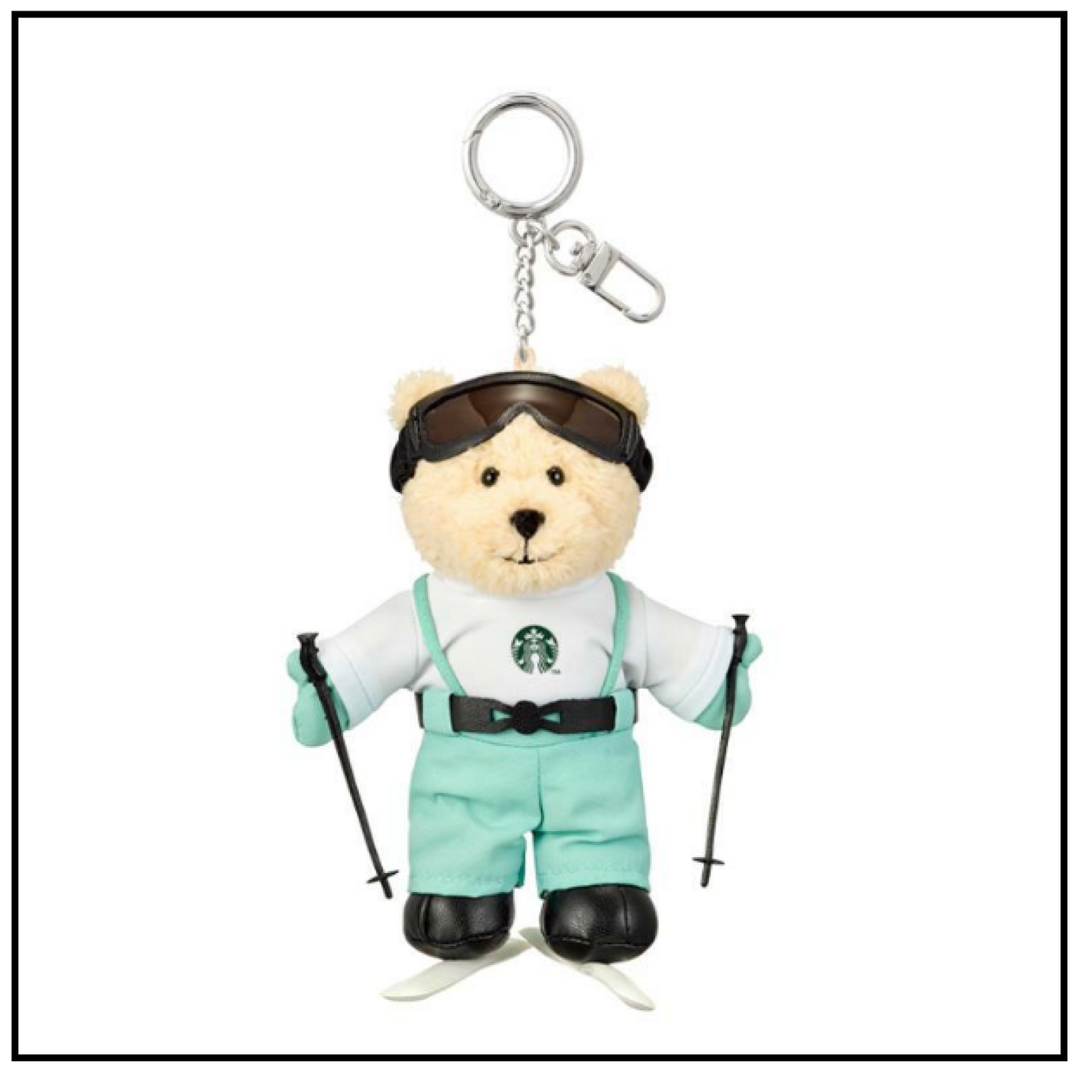 Starbucks Korea 2025 Starbucks Ski Bearista Keychin