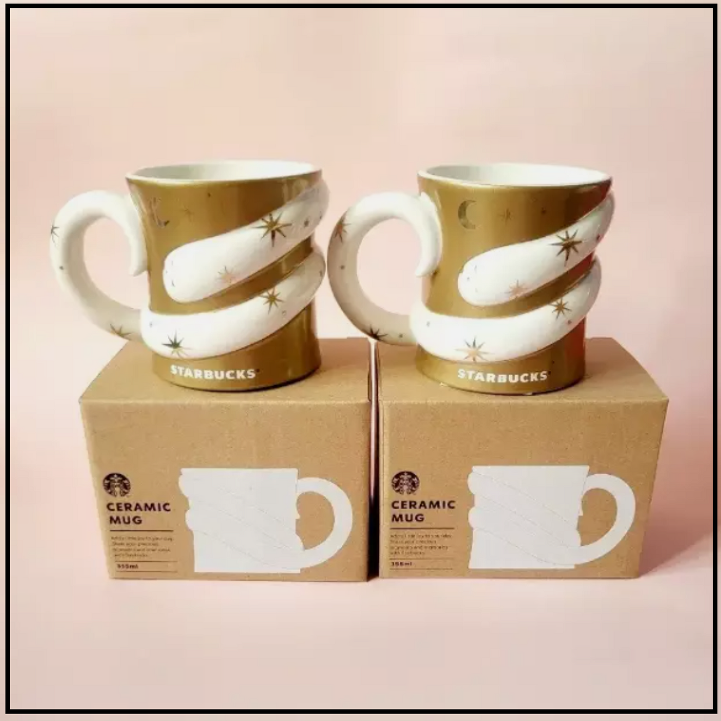 Starbucks korea 2025 New Year Dreaming Snake Gold Mug 355ml
