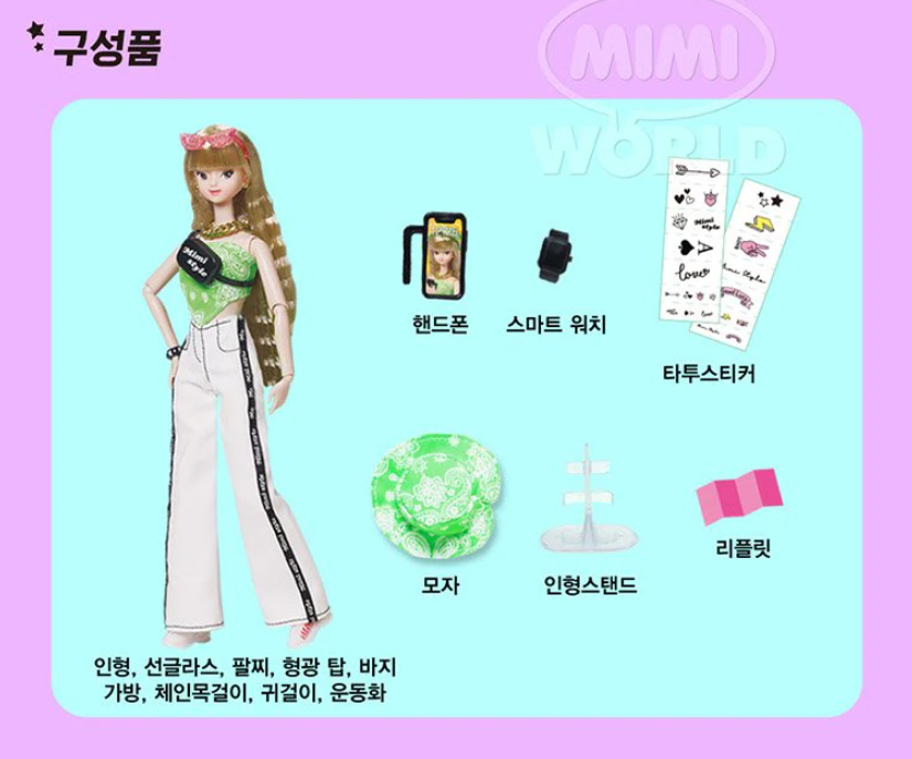 Mimi World New Face Chic Mimi Korean Barbie Ball Joint Doll Toy