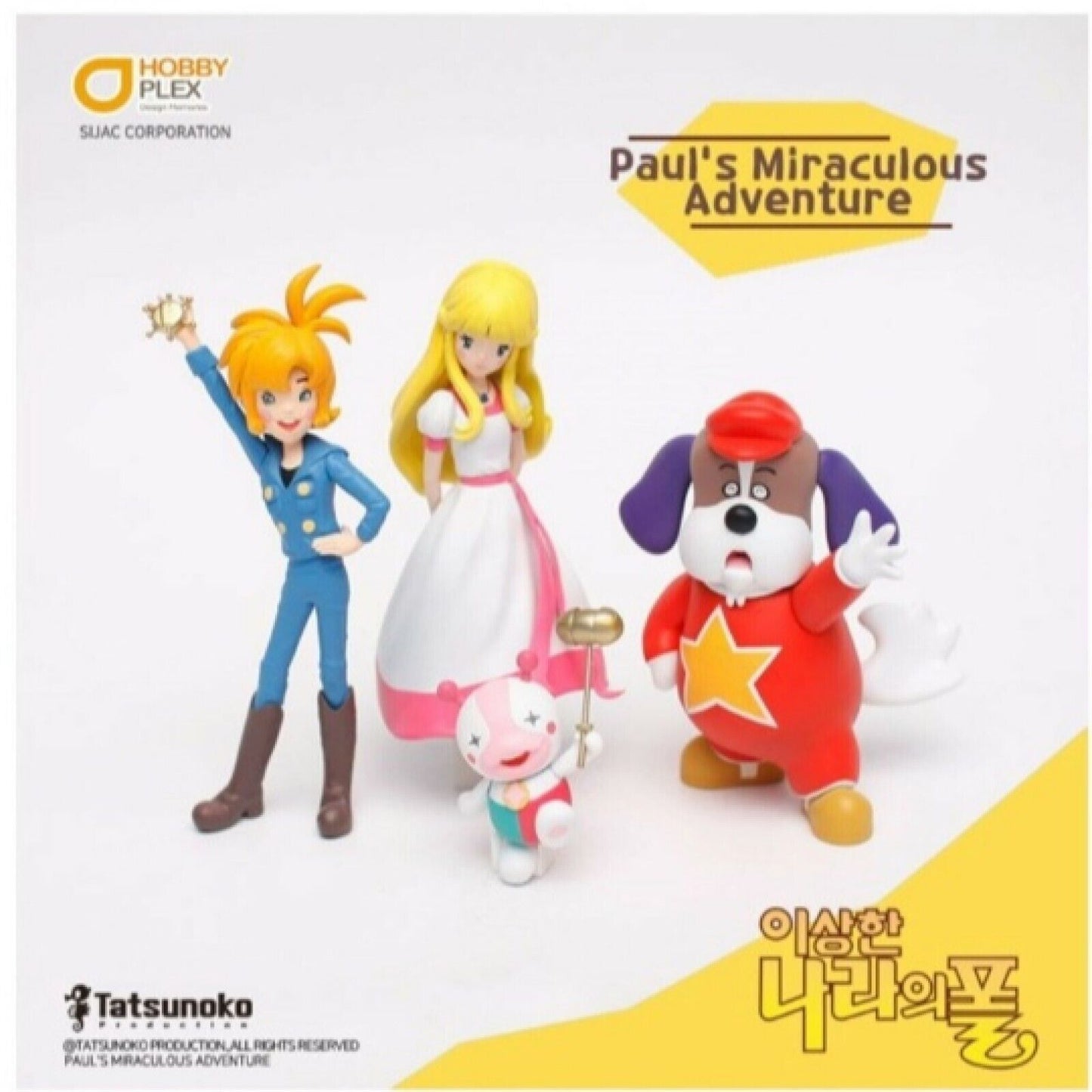 Paul's Miraculous Adventures 4Type Figure Set - Paul Nina Pakkun Doppe