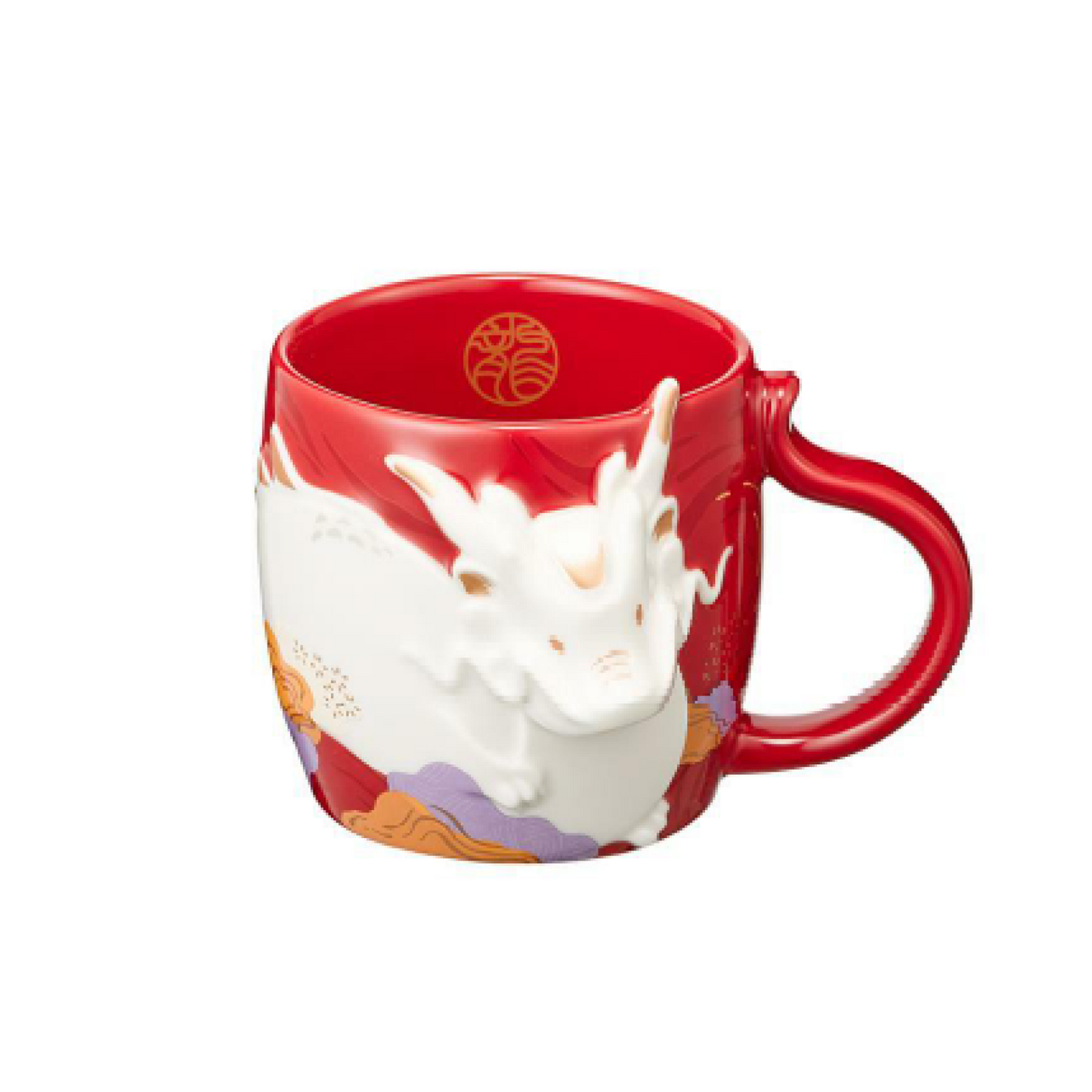 STARBUCKS KOREA 2024 * new year Dragon Red Mug 355ml