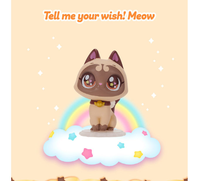 WishCat Figure POSHMEOW Korean Animation Wish Cat Toy 2024 New