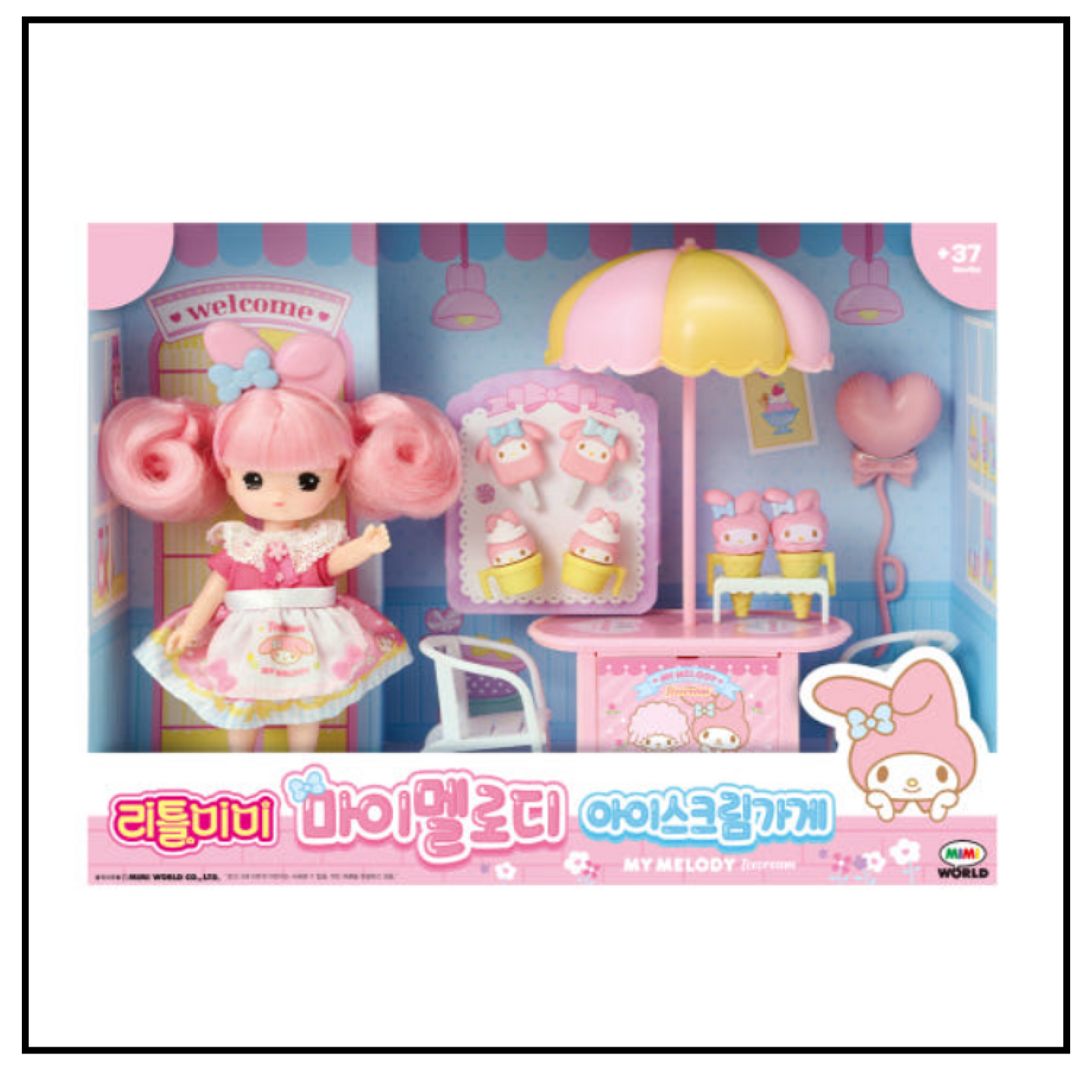 Sanrio Characters x Little Mimi MY MELODY ICE CREAM STORE Doll Figure Licensed