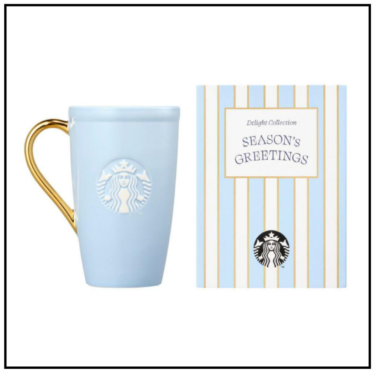 Starbucks Korea 2024 Holiday Delight Baby Blue Mug 473ml