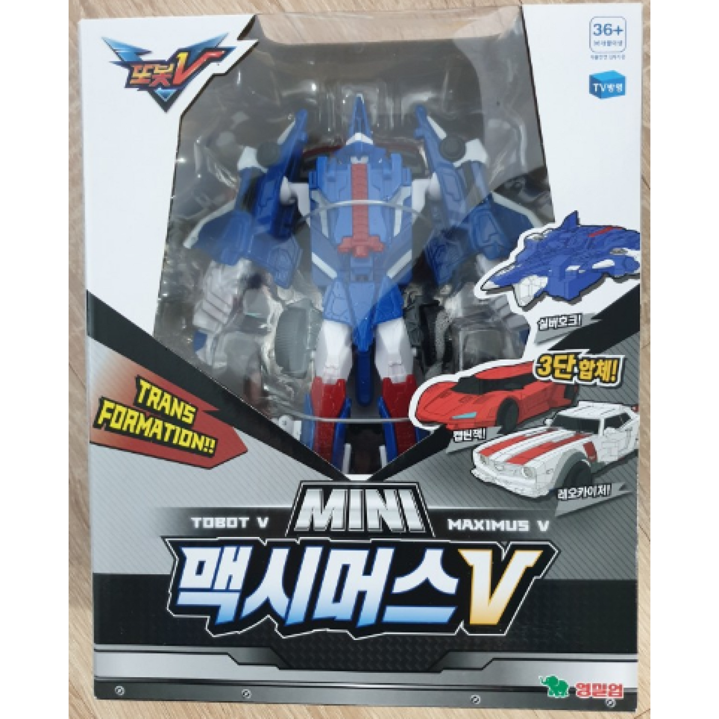 Tobot V Mini MAXIMUS V 3-Step Combination Transformer Car Robot Action Figure