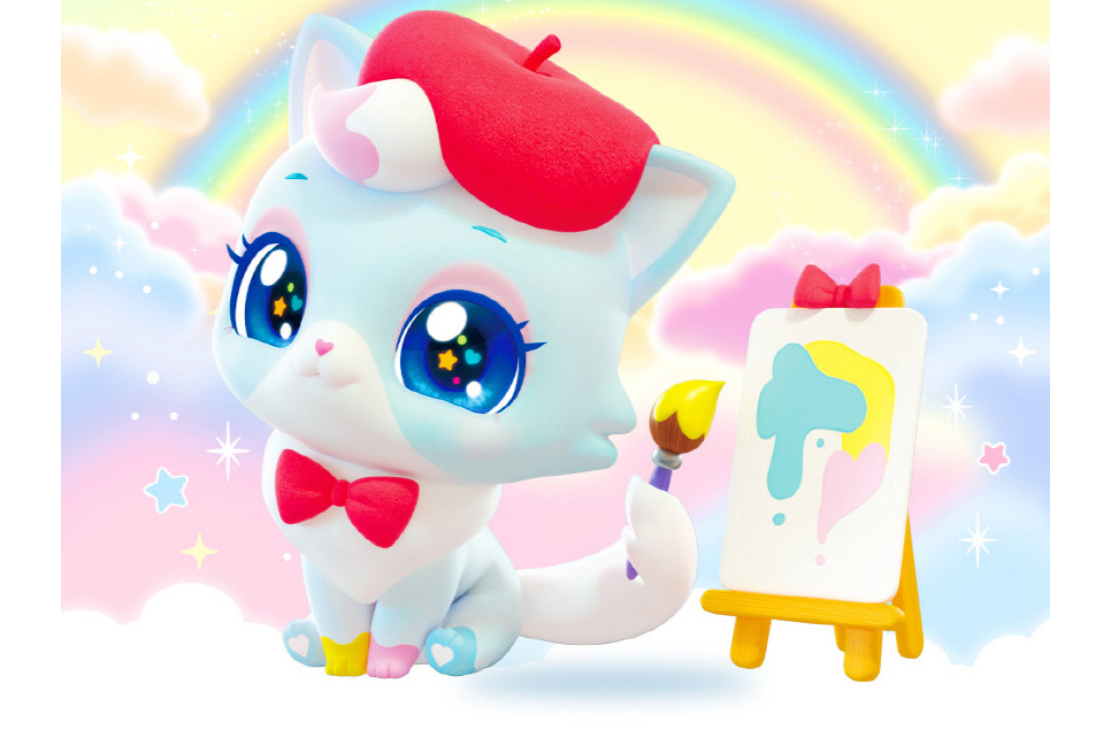 WishCat Figure ARTISTAMEOW Korean Animation Wish Cat Toy 2024 New