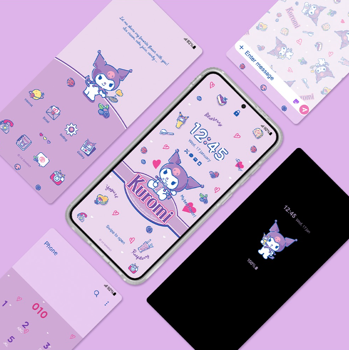 SAMSUNG Galaxy S24 S24+ S24 Ultra Kuromi Impression Case / Korea