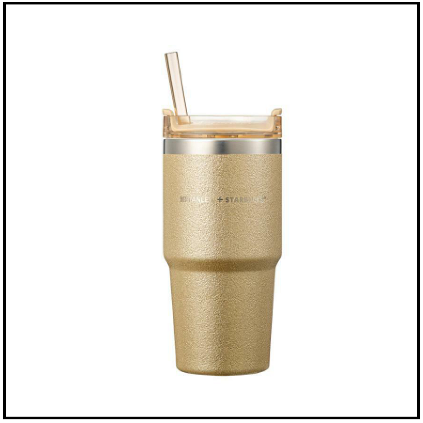 STARBUCKS KOREA 2023 * Christmas SS Holiday glam Stanley quencher tumbler 591ml