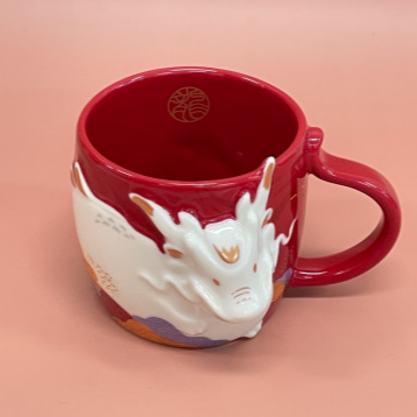 STARBUCKS KOREA 2024 * new year Dragon Red Mug 355ml