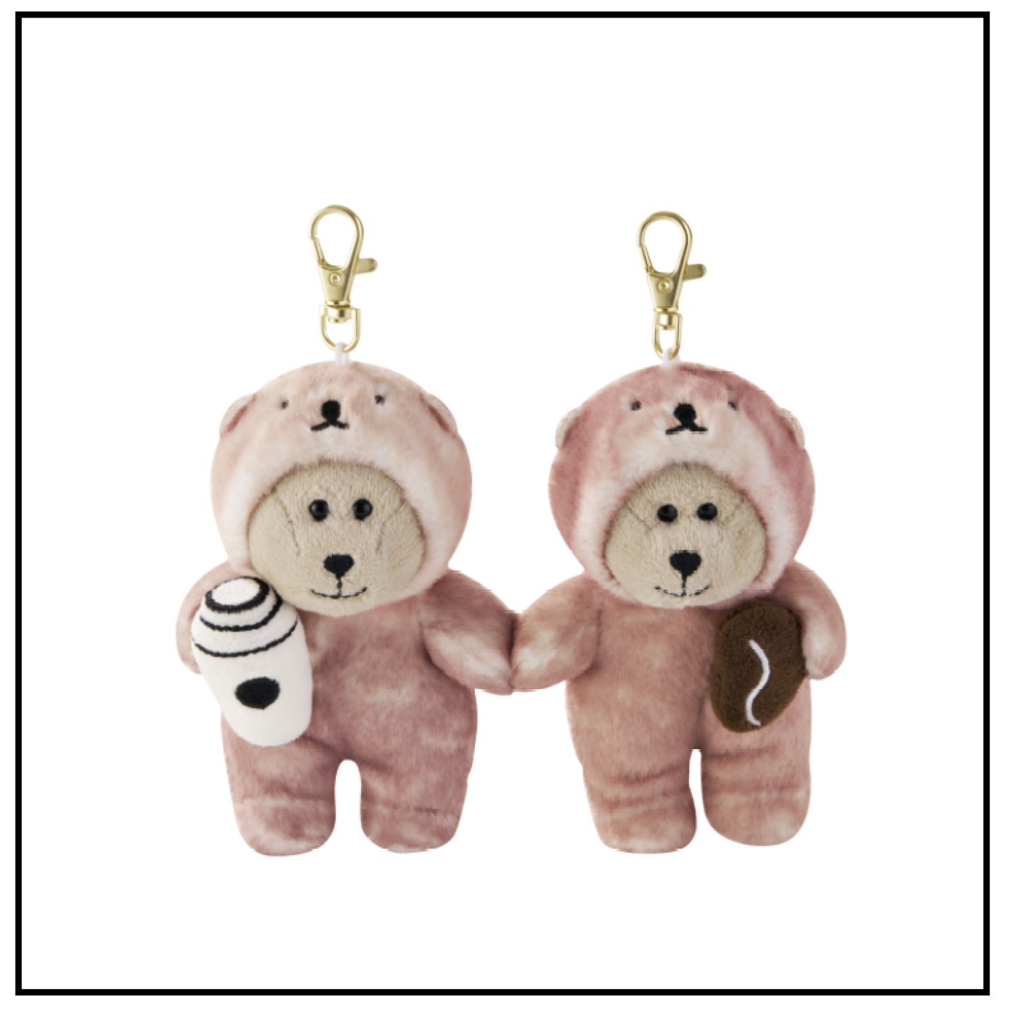 Starbucks Korea 2025 Lovely Otter Keychain Set (2P) / Valentine's Day