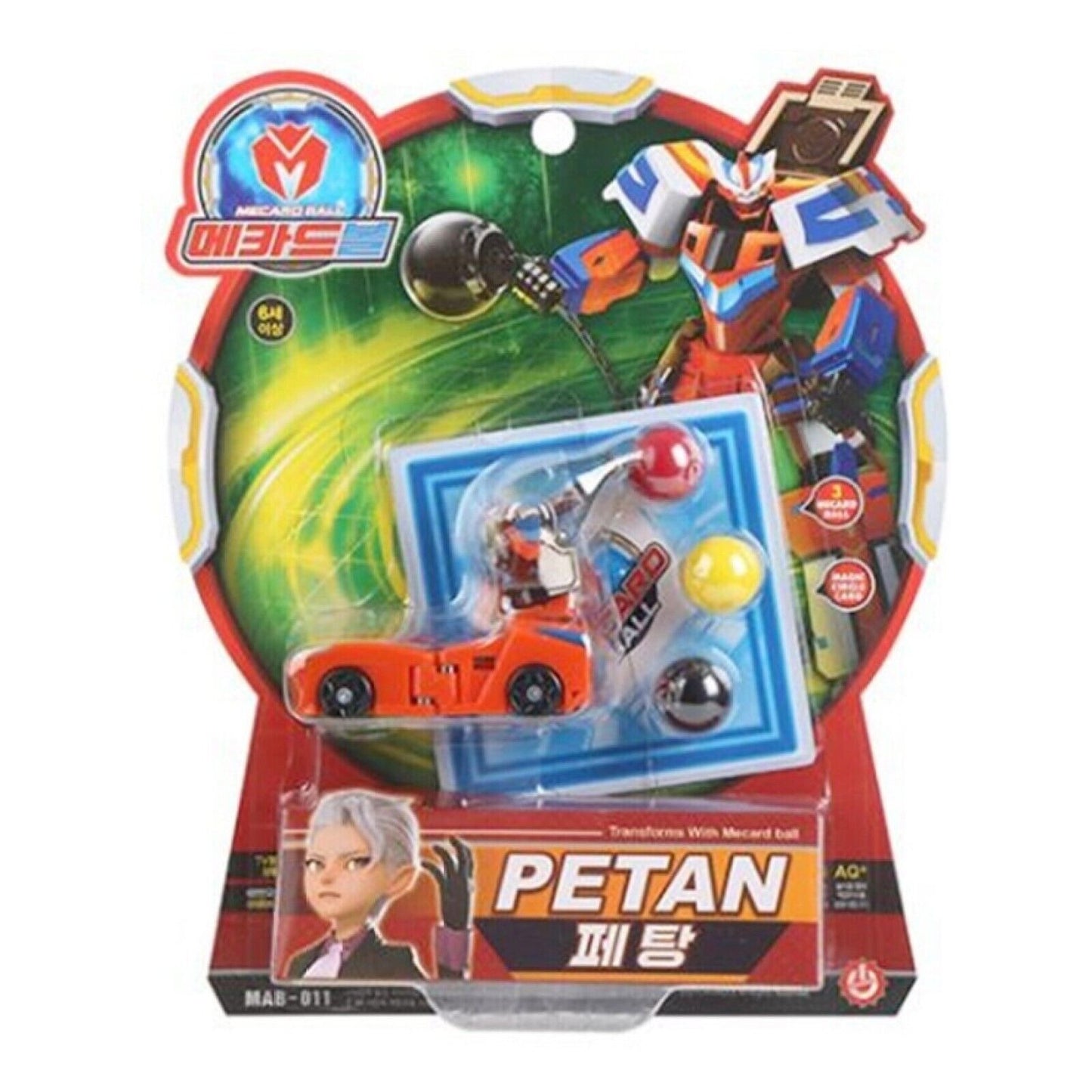 Mecard Ball 24 Types Turning Car Mecanimal Transformer Robot Kids Toy Animation