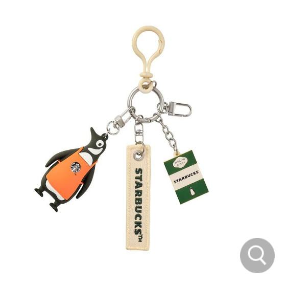 Starbucks Korea 2024 Autumn PenguinBooks Keychain