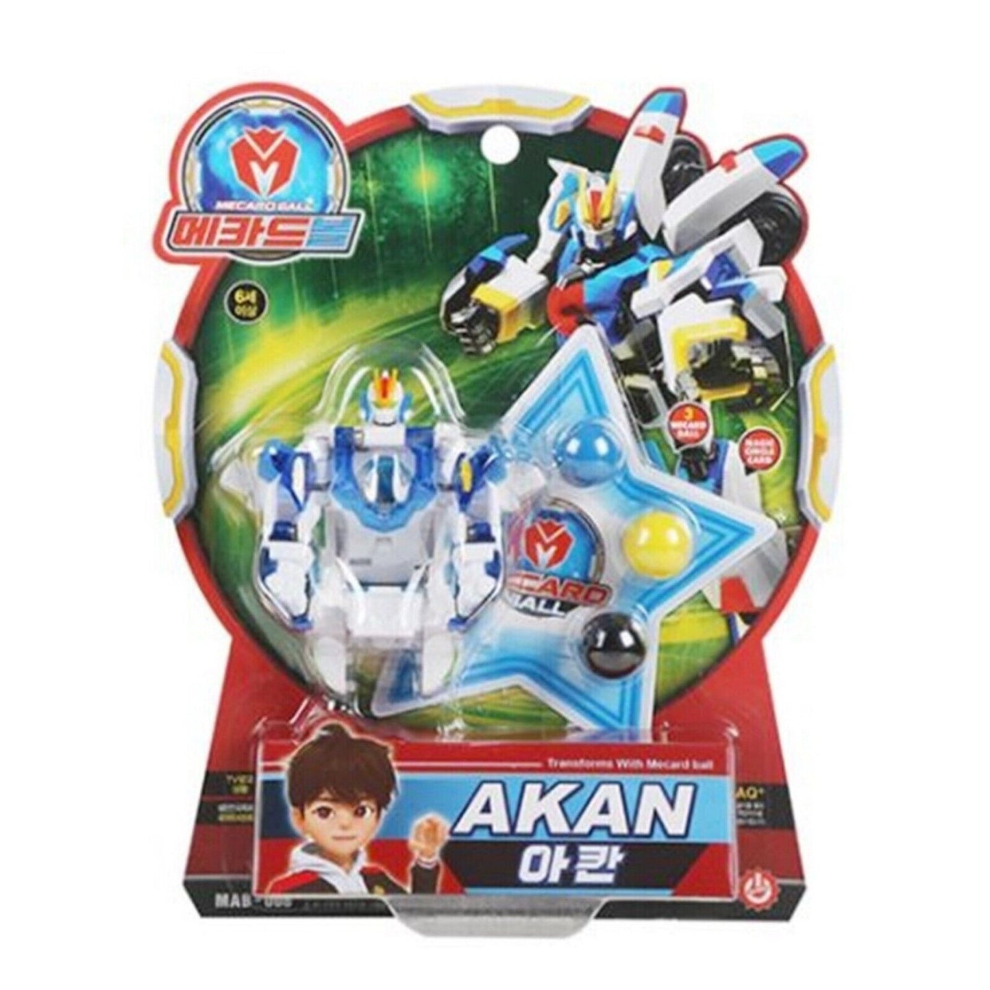 Mecard Ball 24 Types Turning Car Mecanimal Transformer Robot Kids Toy Animation